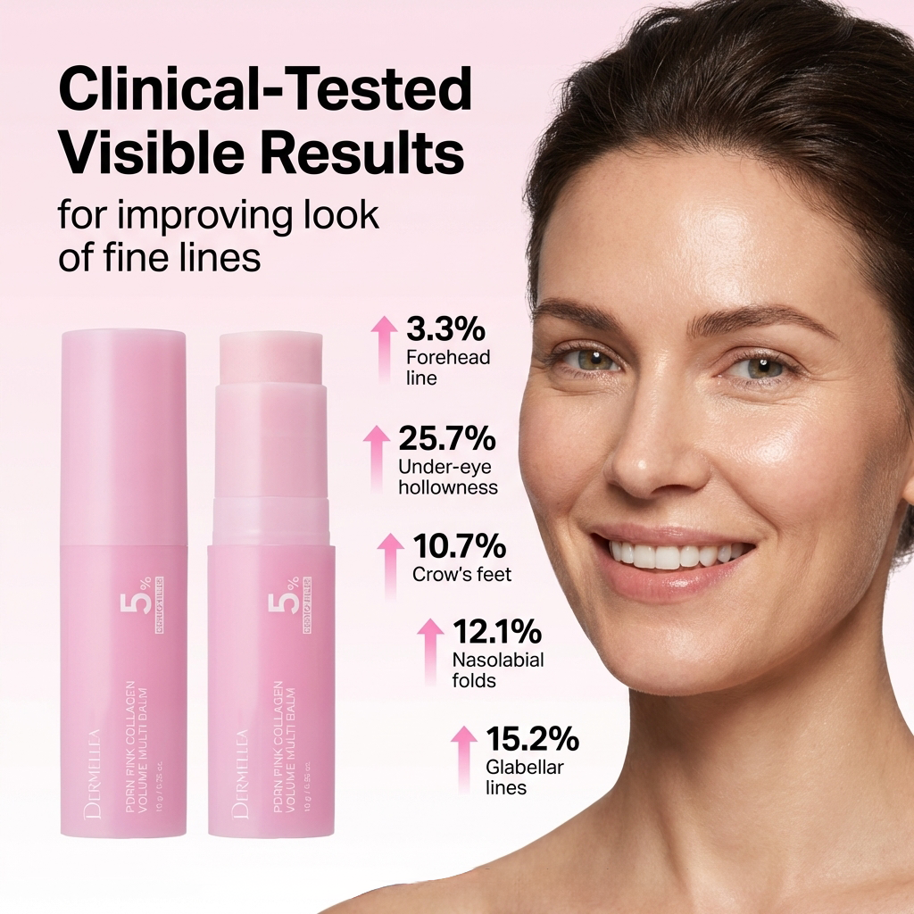 PleasingStore Pink Collagen Plumping Multi Balm – Firm, Smooth & Youthful Skin