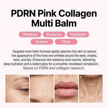 PleasingStore Pink Collagen Plumping Multi Balm – Firm, Smooth & Youthful Skin