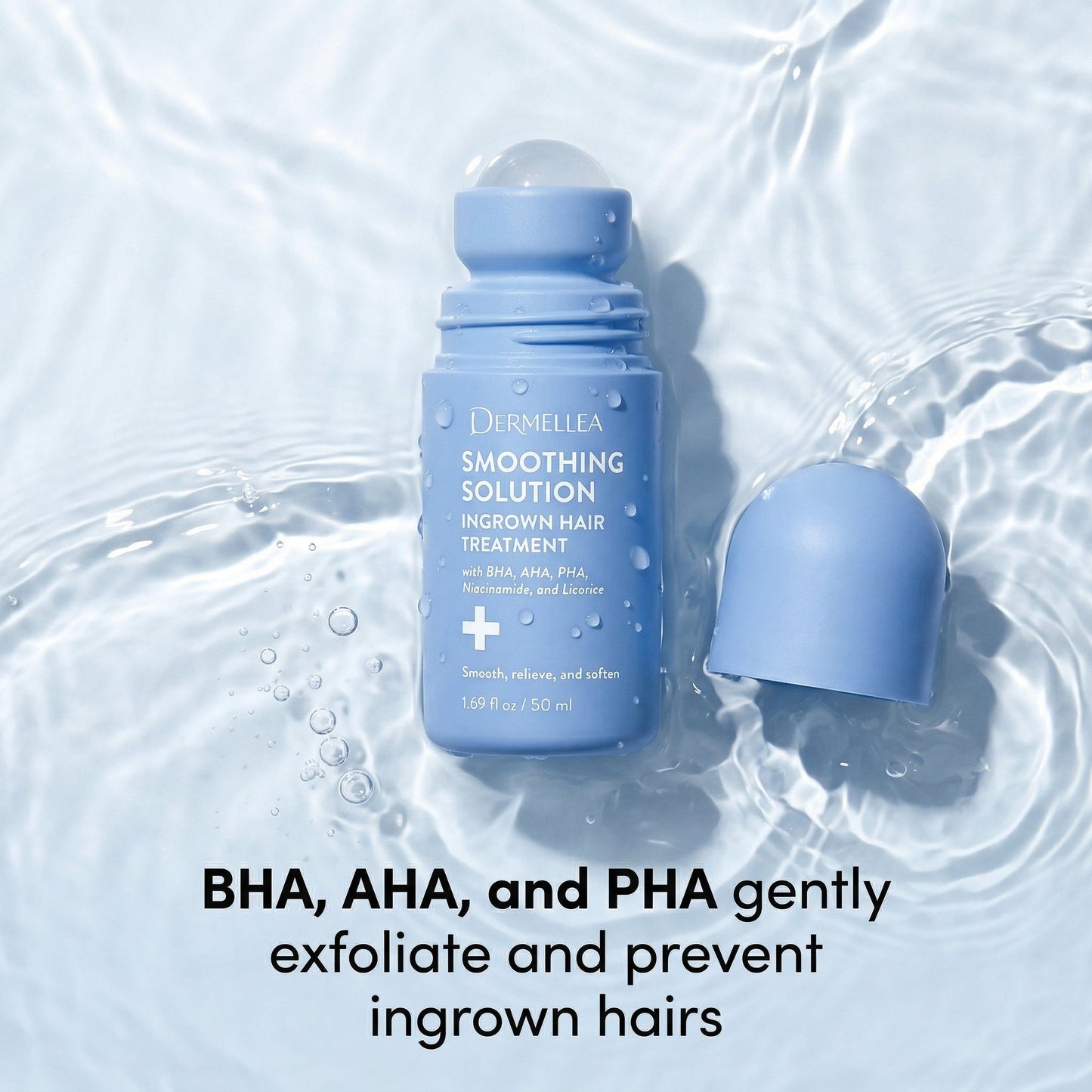 PleasingStore Smoothing Solution Roll-On Treatment for Ingrown Hairs, Razor Bumps & Rough Post-Shave Skin